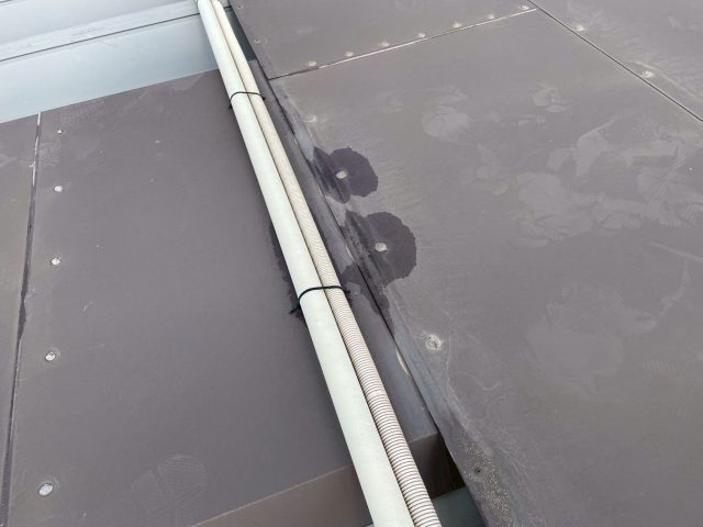 加古川市の雨漏りした事務所屋根